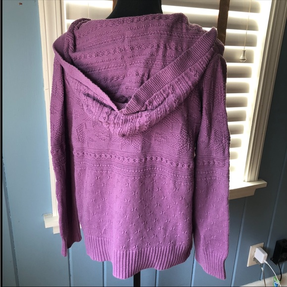 EUC VTG 90s / Y2K Quirky Retro Eclectic Knit Sweater Hoodie - Picture 9 of 11